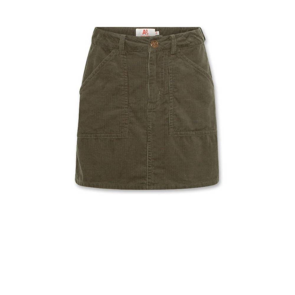 NEW AO76 girls gianna cord skirt in forest green